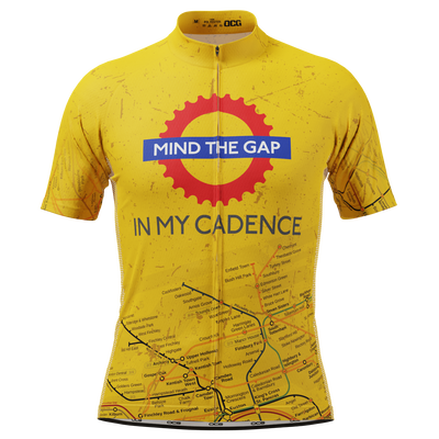 Men's Mind the Gap in My Cadence Short Sleeve Cycling Jersey