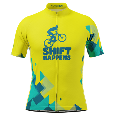 Men's Shift Happens, Embrace It In Style! Short Sleeve Cycling Jersey