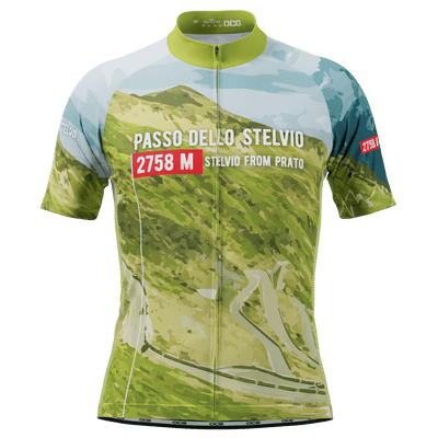 Passo Dello Stelvio Cycling Jersey Quick-Dry Performance Feet