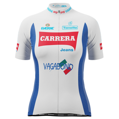 Women's Carrera Short Sleeve Cycling Jersey Quick-Dry Breathable Comfort White