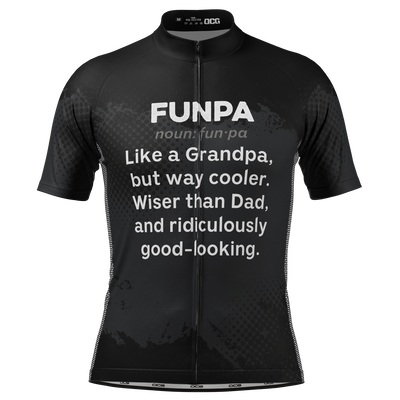 Men's Funpa Cycling Jersey Quick-Dry Made-to-Order Performance Black