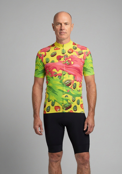 Mens Summer Smoothie Short Sleeve Cycling Jersey - front view