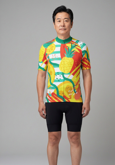Mens Summer Breeze Short Sleeve Cycling Jersey - Multi Color - front view