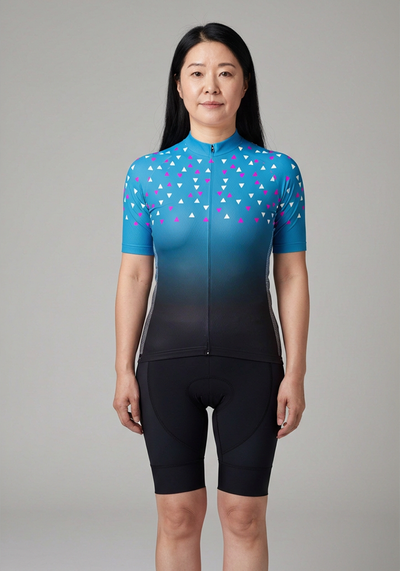 Womens Confetti Short Sleeve Cycling Jersey - front view