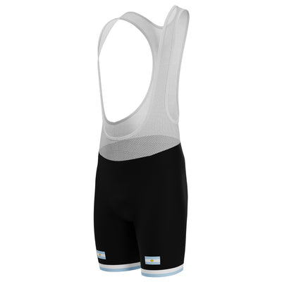 Men's Argentina National Flag Gel Padded Cycling Bib
