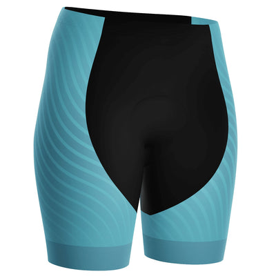 Women's Four Seasons Winter Curvy Lines Gel Padded Cycling Shorts