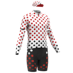 Men's Polka Dots 4 Piece Cycling Kit