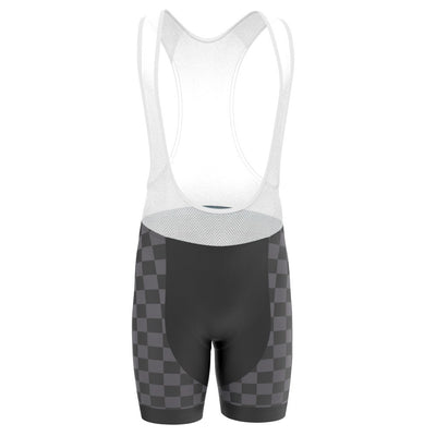 Men's Checkered Black Pro-Band Cycling Bibs