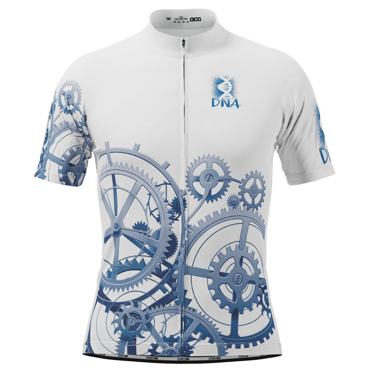 Men s DNA White Short Sleeve Cycling Jersey