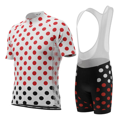 Men's Polka Dots 2 Piece Cycling Kit