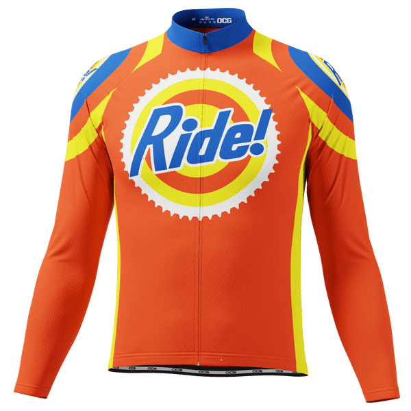 Men's Ride the Tide Short Long Sleeve Cycling Jersey