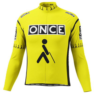 Men's Retro Solo Long Sleeve Cycling Jersey