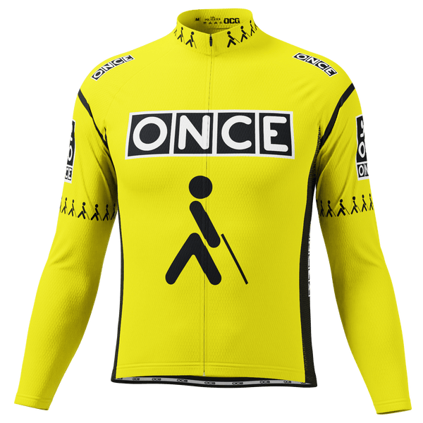 Men's Retro Solo Long Sleeve Cycling Jersey