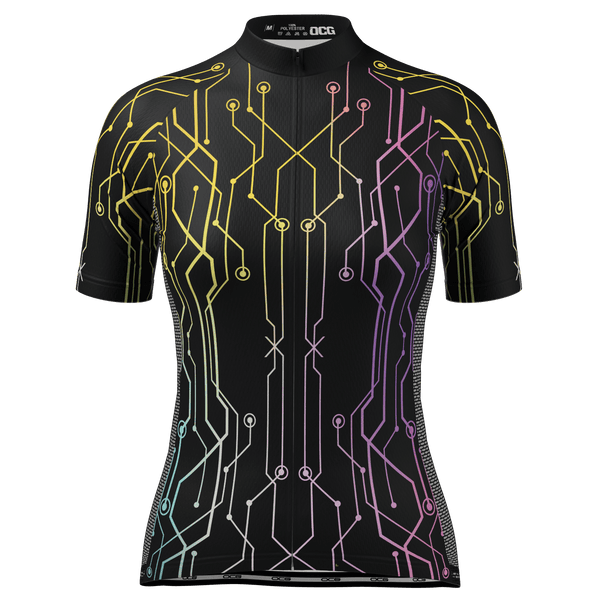 Women's Holographic Circuit Short Sleeve Cycling Jersey