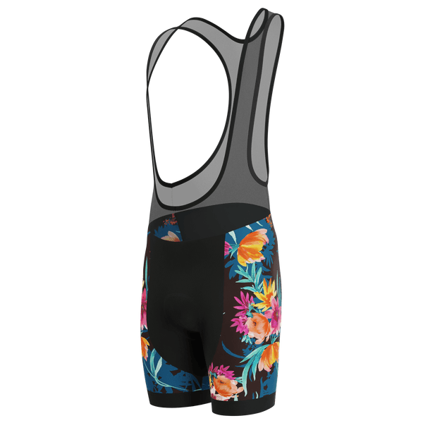 Men's Tropical Bloom Gel Padded Cycling Bib