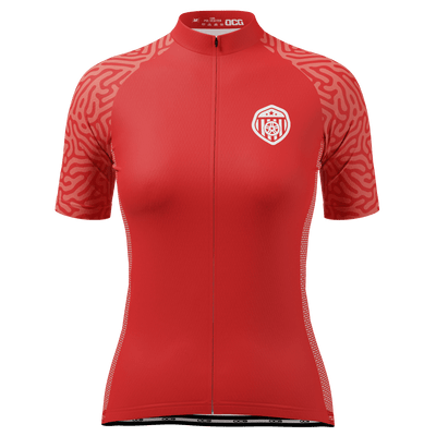 Women's Canada Soccer Short Sleeve Cycling Jersey