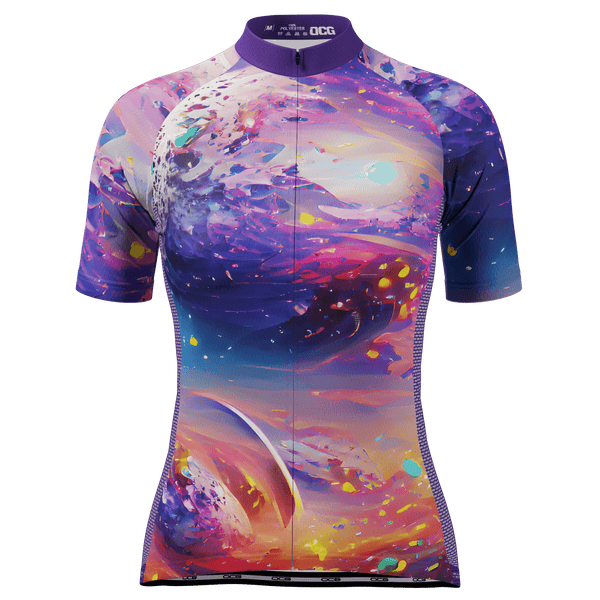 Women's Planets Short Sleeve Cycling Jersey