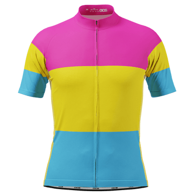 Men's LGBT Pansexual Pride Short Sleeve Cycling Jersey