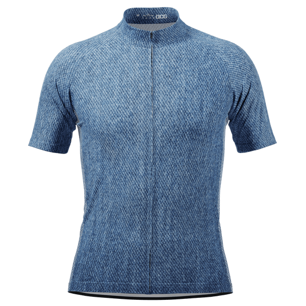 Men's Denim Short Sleeve Cycling Jersey