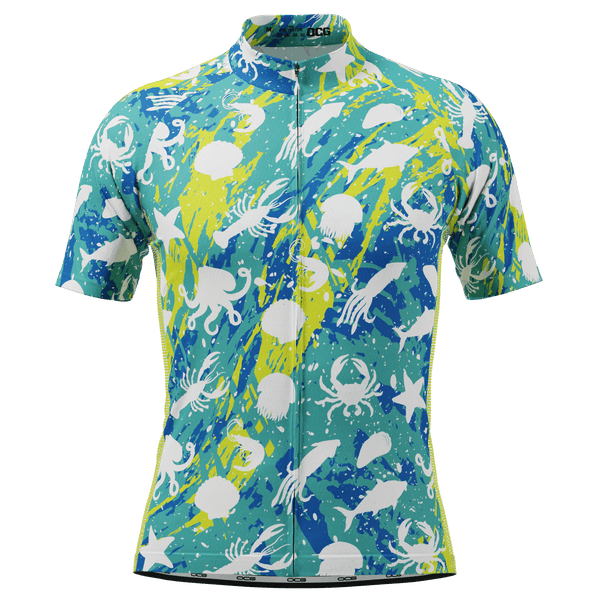 Men's Sea Life Short Sleeve Cycling Jersey