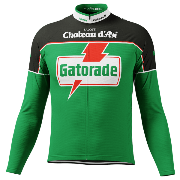 Men's Bolt Team Retro Long Sleeve Cycling Jersey