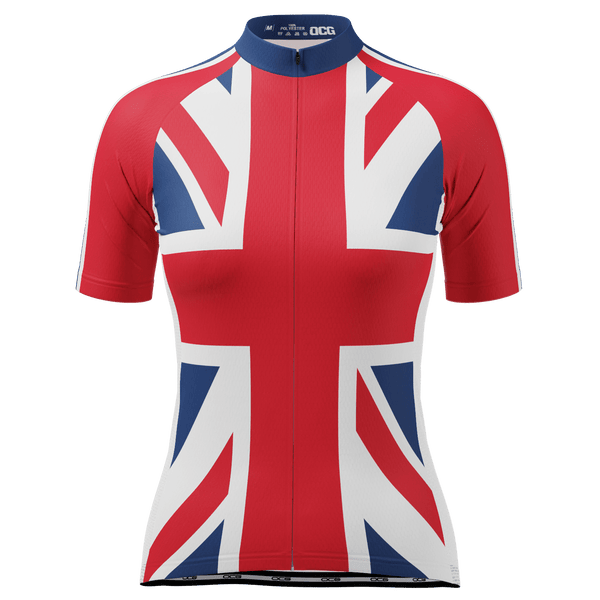 Women's Union Jack UK Short Sleeve Cycling Jersey