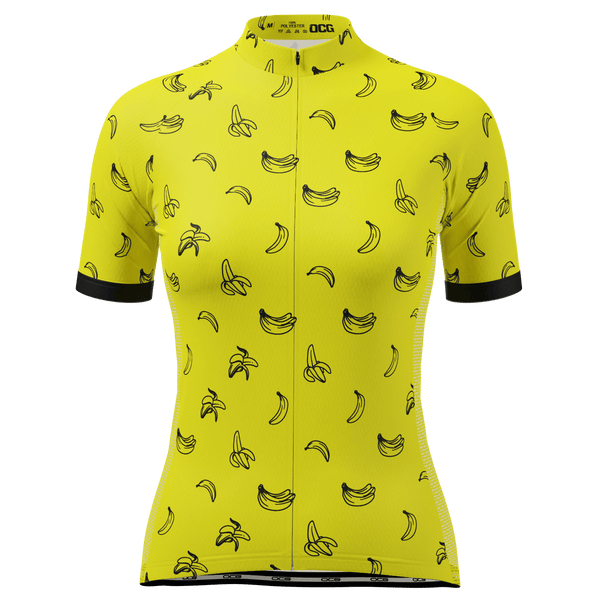 Women's Must Be Bananas Short Sleeve Cycling Jersey