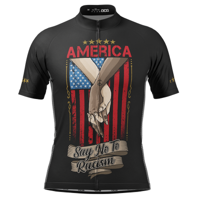 Men's America Says No To Racism Short Sleeve Cycling Jersey