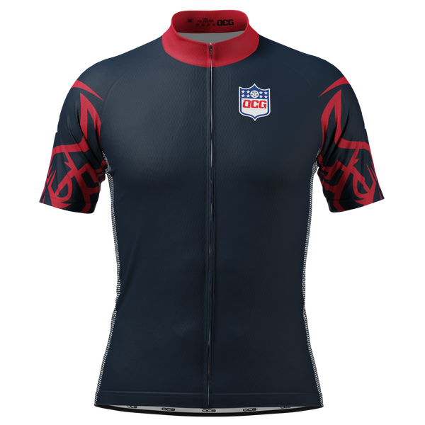 Men's Houston Football Short Sleeve Cycling Jersey