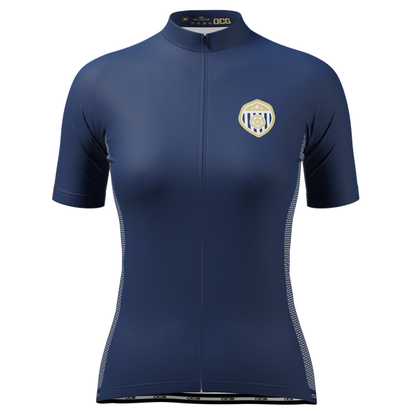 Women's France Soccer Short Sleeve Cycling Jersey