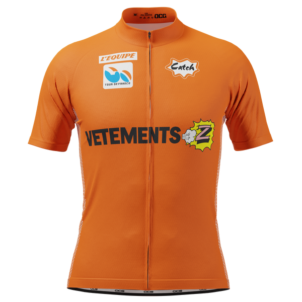 Men's Retro Vetements Team Z Short Sleeve Cycling Jersey