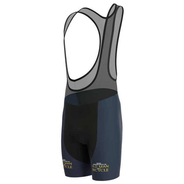 Men's Never Underestimate an Old Man Gel Padded Cycling Bib