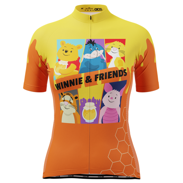 Women's Winnie & Friends Short Sleeve Cycling Jersey