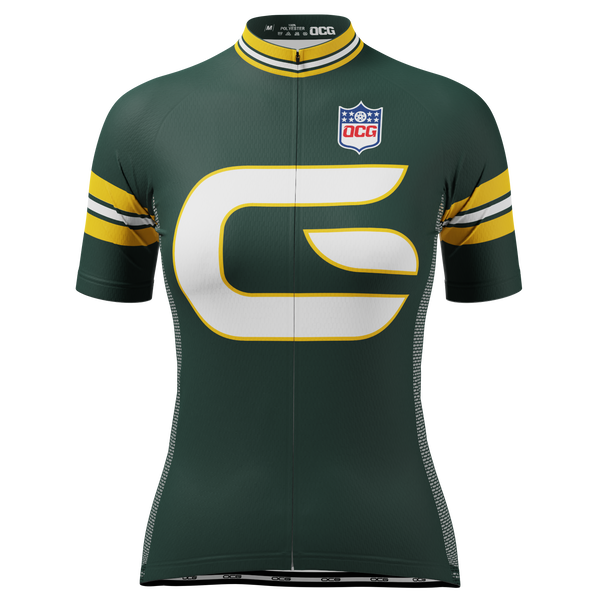 Women's Green Bay Football Short Sleeve Cycling Jersey