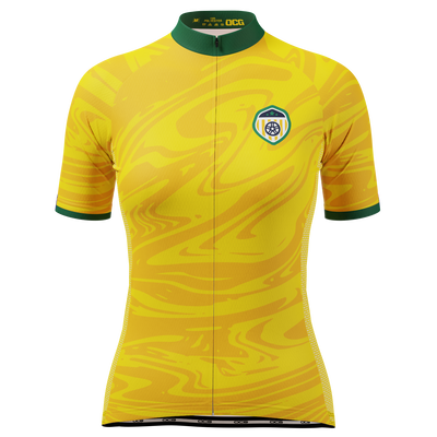 Women's Australia Soccer Short Sleeve Cycling Jersey