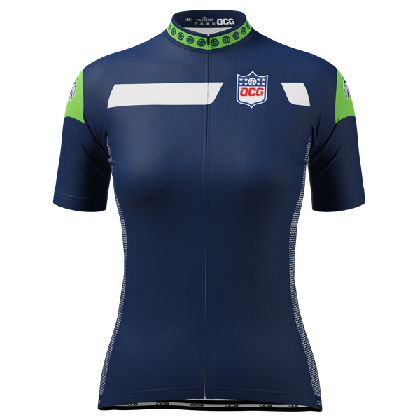 Women's Seattle Football Short Sleeve Cycling Jersey