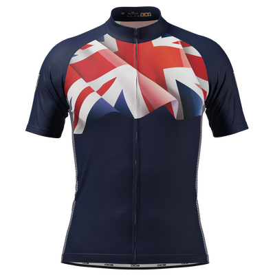 Men's UK Flag Short Sleeve Cycling Jersey