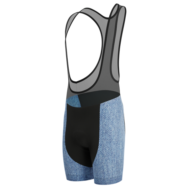 Men's Denim Gel Padded Cycling Bib