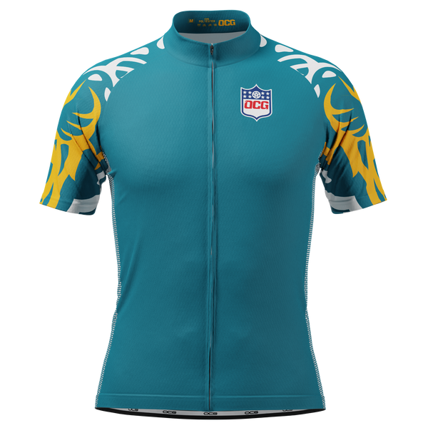 Men's Jacksonville Football Short Sleeve Cycling Jersey