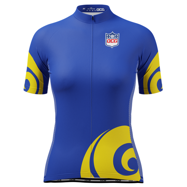 Women's Los Angeles Football Short Sleeve Cycling Jersey