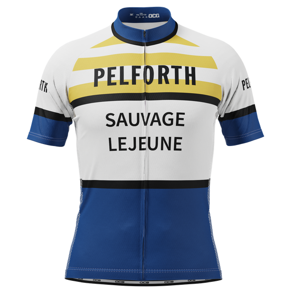 Men's French Pelforth–Sauvage–Lejeune Short Sleeve Cycling Jersey