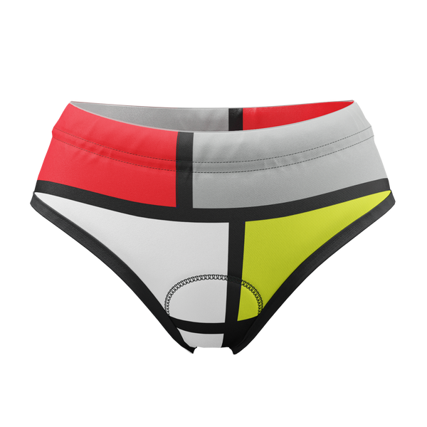 Women's Retro La Vie En Claire Gel Padded Cycling Underwear-Briefs