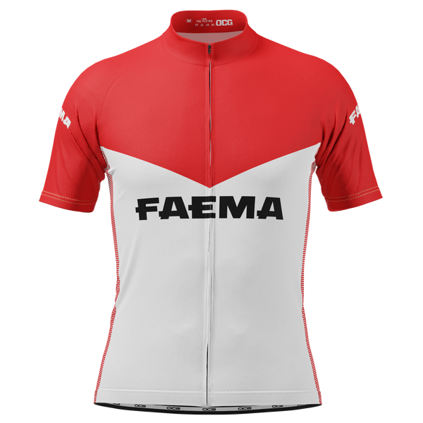 Men's Retro Espresso Short Sleeve Cycling Jersey