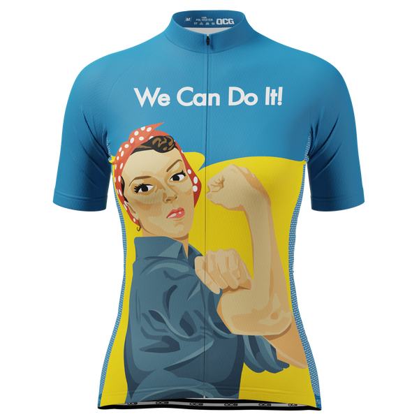 Women's Rosie Riveter Short Sleeve Cycling Jersey