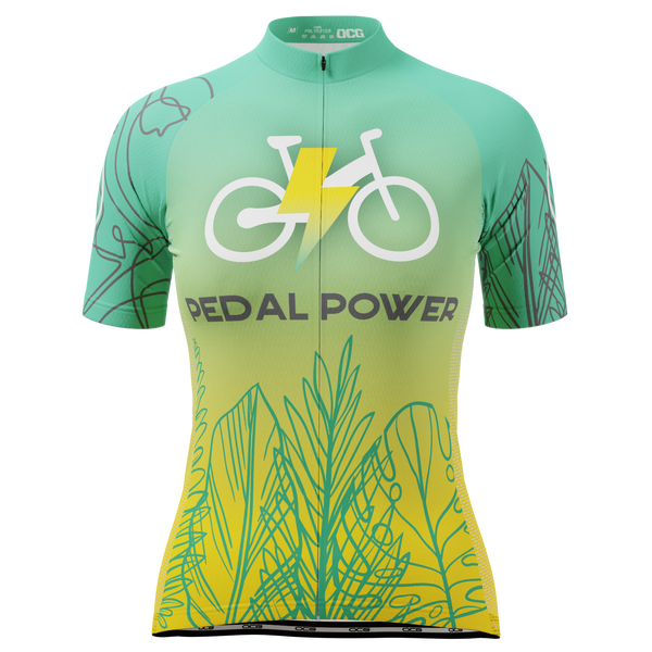 Women's Pedal Power Short Sleeve Cycling Jersey