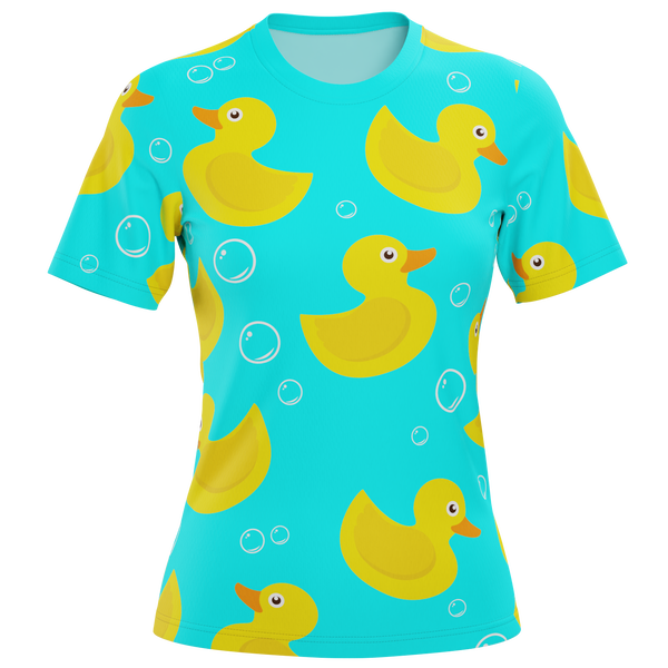 Women's Rubber Duck Short Sleeve Running Shirt
