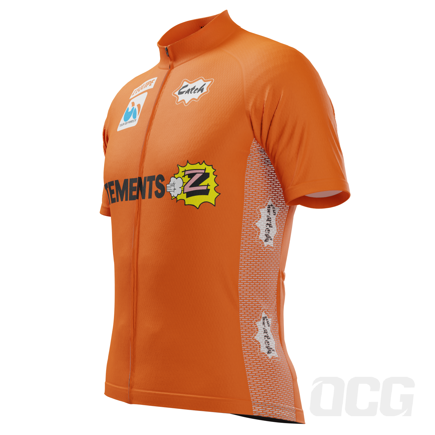 Orange 2025 bike jersey