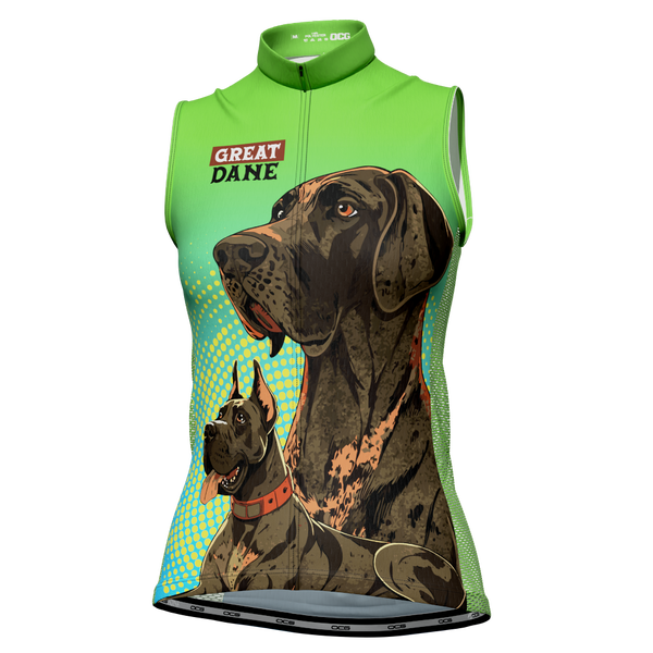 Women's Great Danes Sleeveless Tech Cycling Jersey