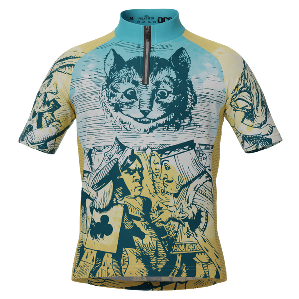 Kid's Alice In Wonderland Short Sleeve Cycling Jersey