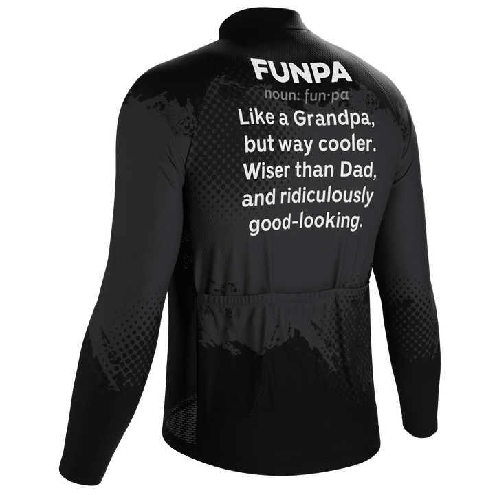 Men's Funpa Cycling Jersey Durable, Personalized Performance Black